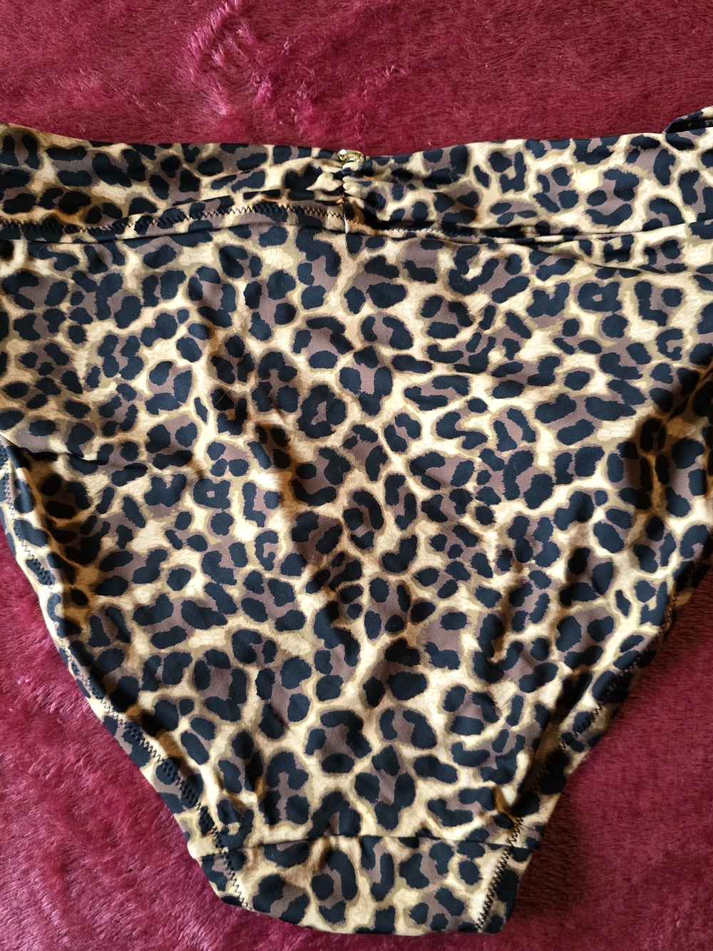 Victoria's Secret Leopard Print Bikini Bottoms - Brown & Black